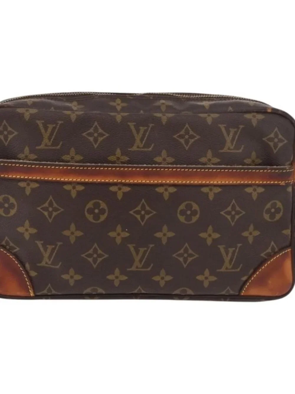 LOUIS VUITTON Monogram Compiegne 28 Clutch Bag M51845 LV Auth 186575